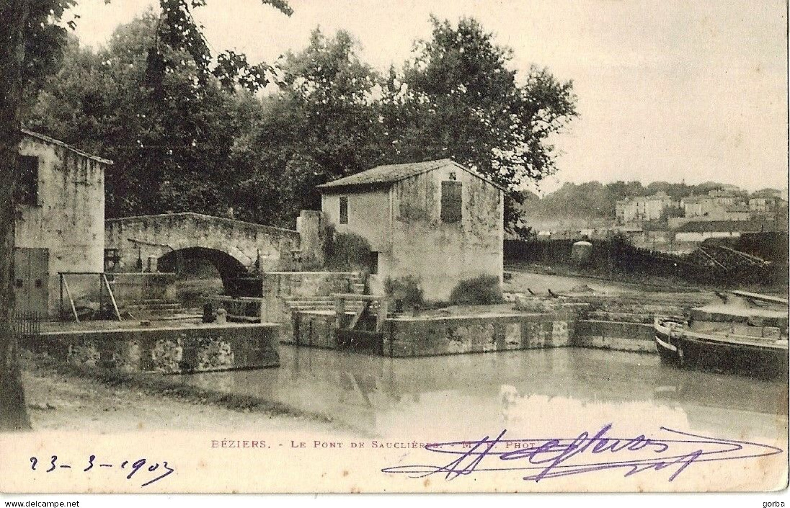 *CPA  - 34 - BEZIERS - Le Pont De Sauclière - Beziers