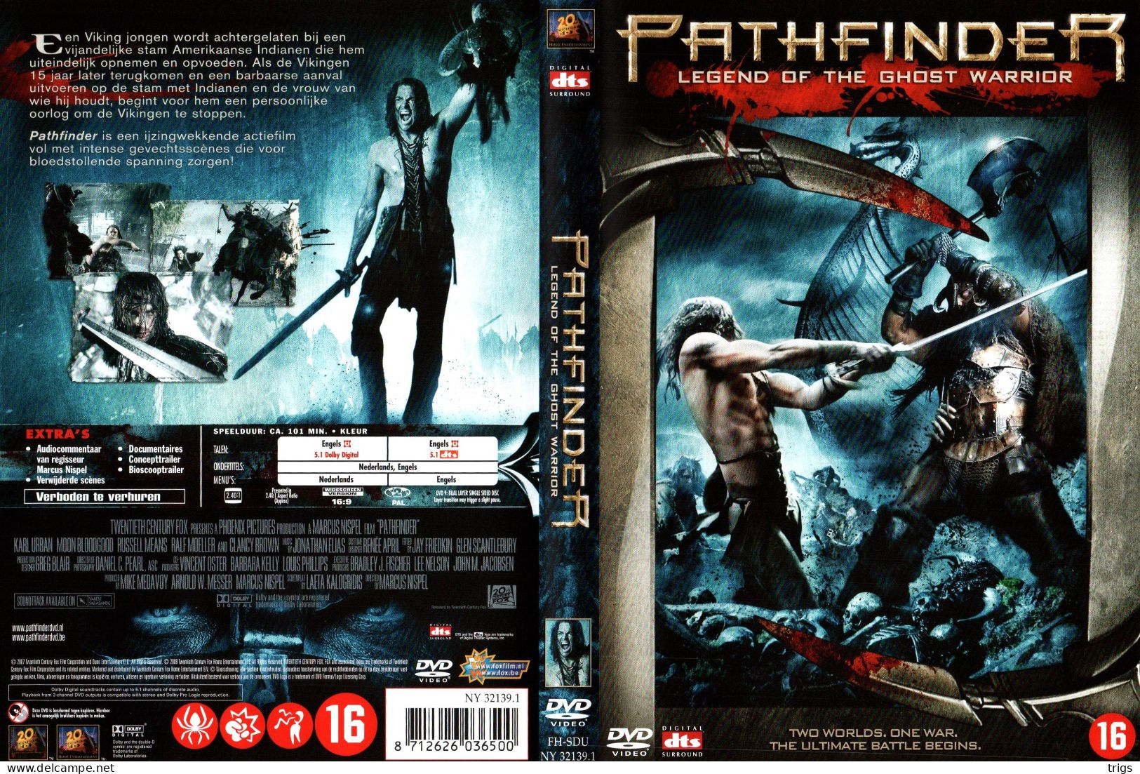 DVD - Pathfinder: Legend Of The Ghost Warrior - Acción, Aventura