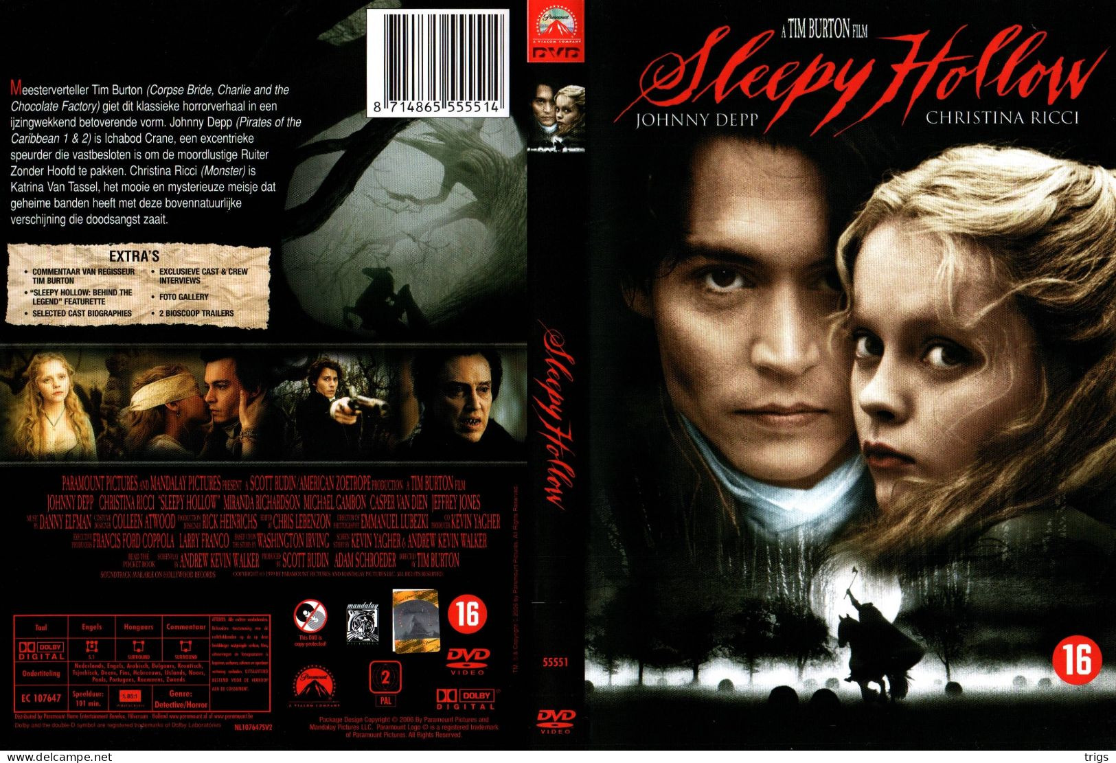 DVD - Sleepy Hollow - Horror