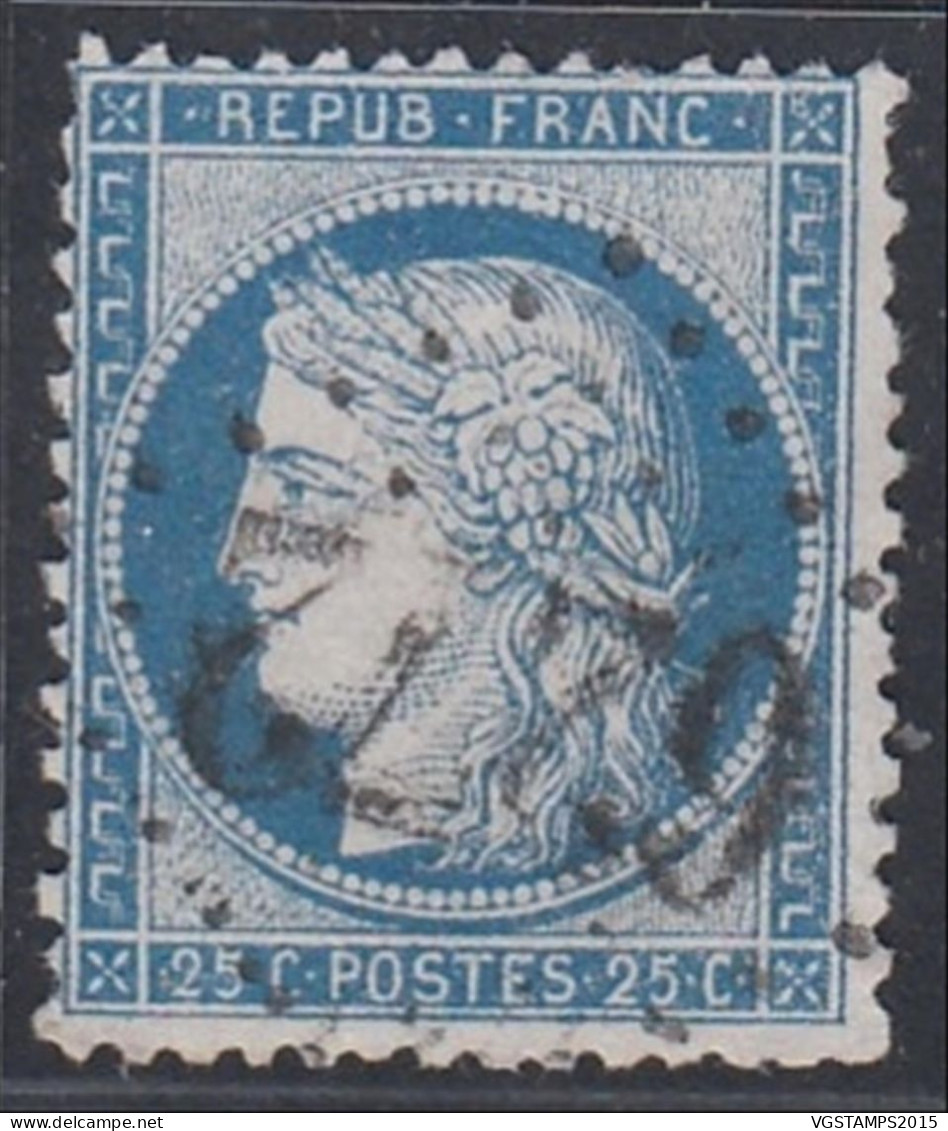 France 1870 - Timbre Oblitéré. Nr.: 60 A. GROS CHIFRES "6272" "SIAUCES ST. ROMAIN". RARE¡¡¡ (EB) AR-02739 - 1871-1875 Ceres