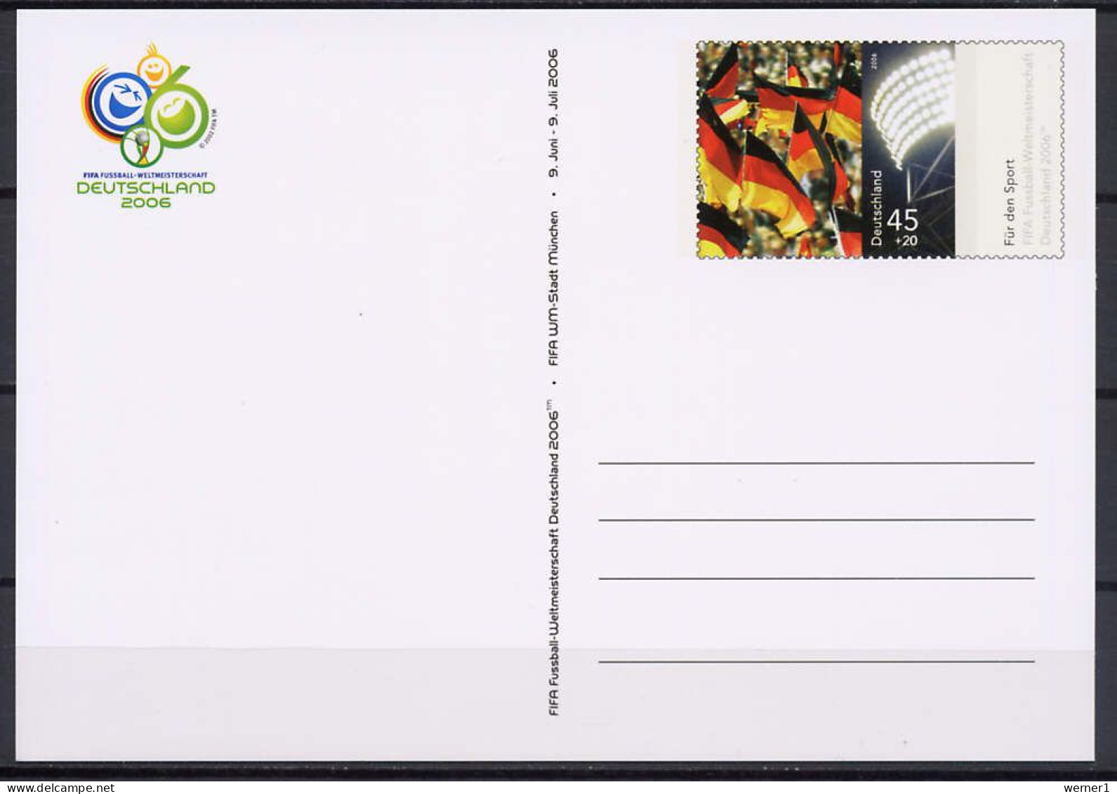 Germany 2006 Football Soccer World Cup Set Of 12 Commemorative Postcards - 2006 – Duitsland