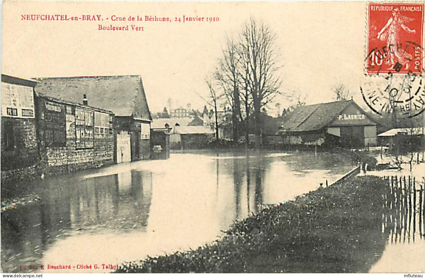 76* NEUFCHATEL EN BRAY  Crue De La Bethune En 1910     MA108,0800 - Neufchâtel En Bray