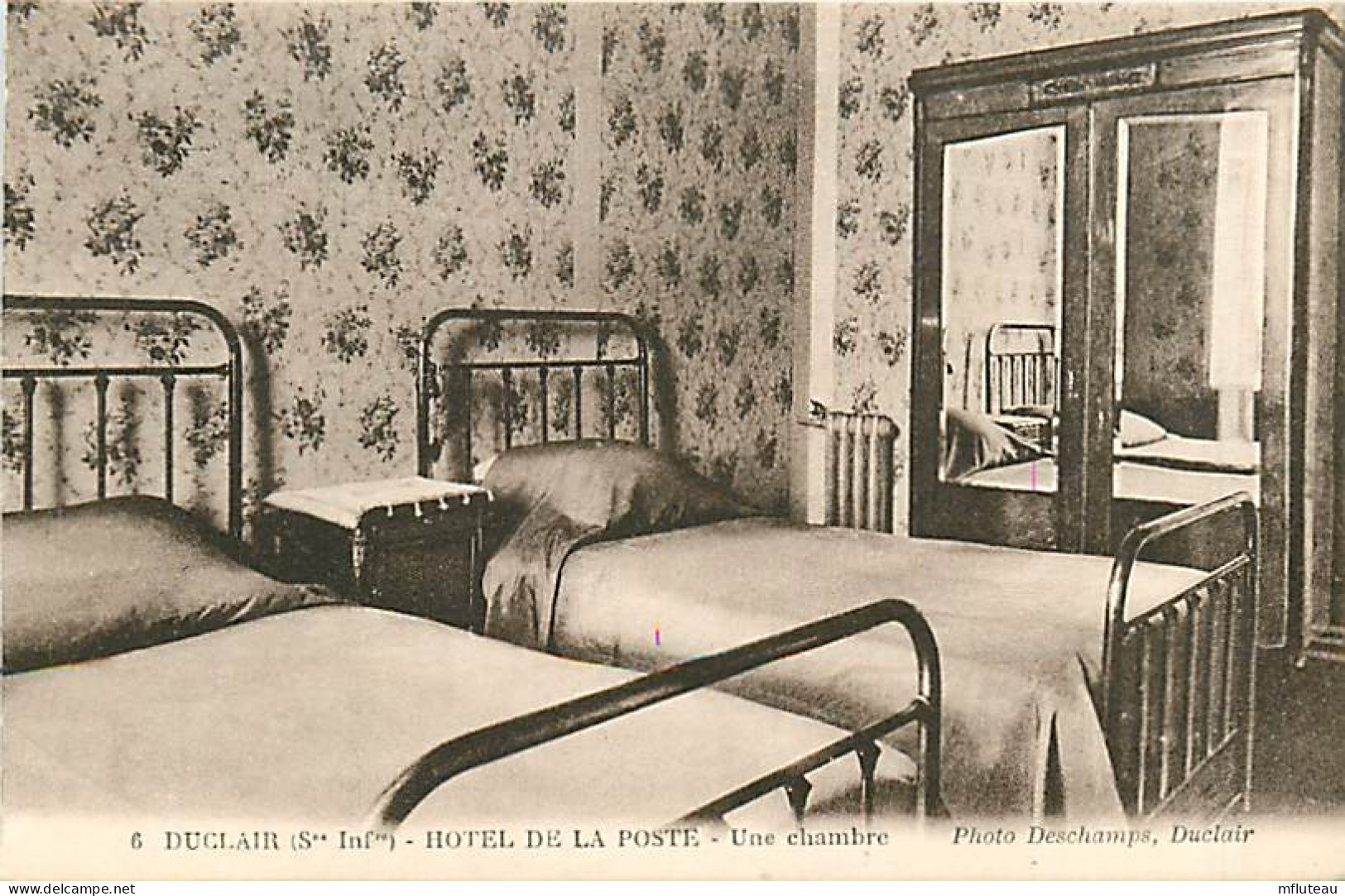 76* DUCLAIR Hotel De La Poste – Chambre      MA108,0757 - Duclair