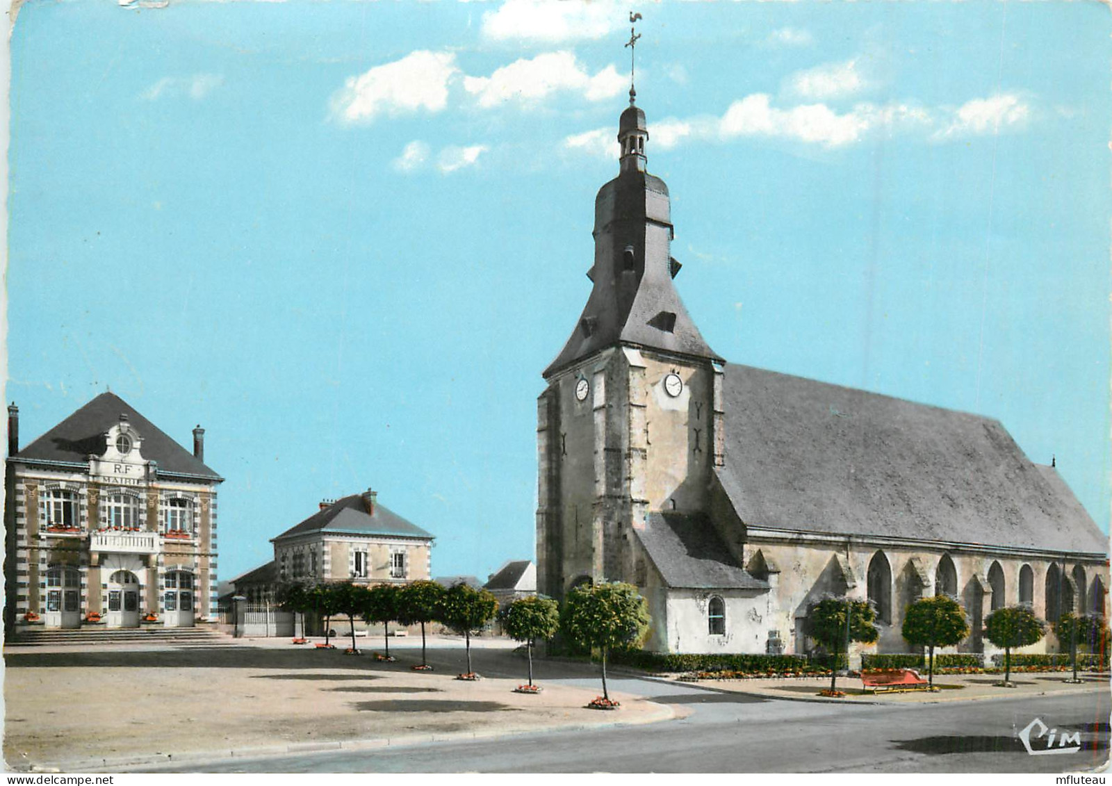 61* TOUROUVRE Mairie – Eglise  (CPSM 10x15cm)     RL18,0370 - Altri & Non Classificati
