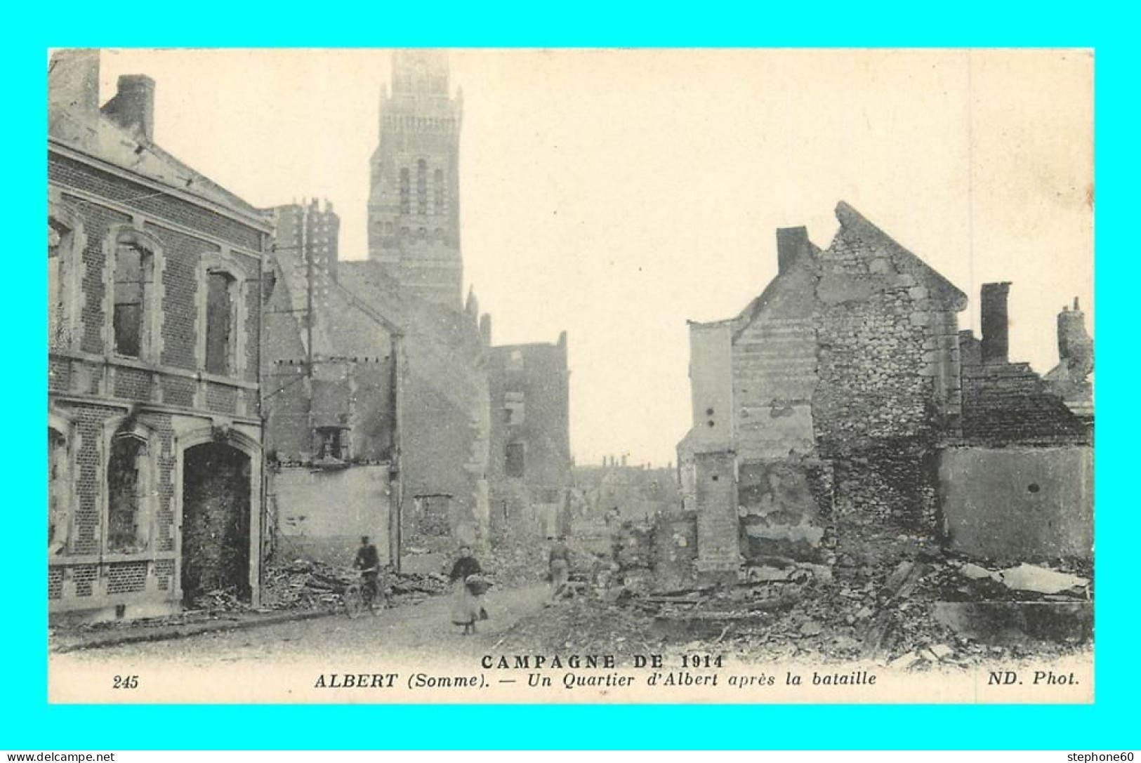 A908 / 237 80 - ALBERT Quartier D'Albert Apres La Bataille - Guerre 1914 - Albert