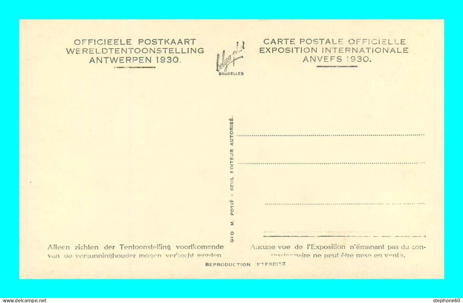 A909 / 483 ANVERS 1930 Vue Panoramique - Other & Unclassified