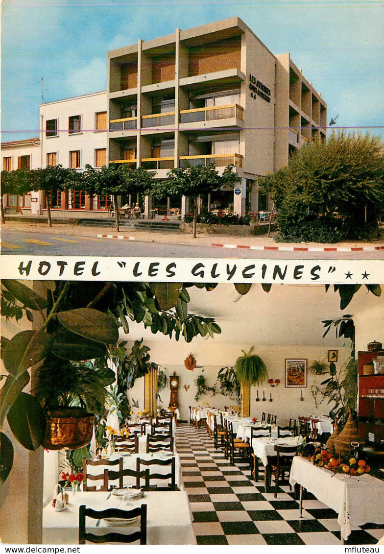 66* ST CYPRIEN PLAGE  Hotel Des « glycines » (CPSM 10x15cm)      RL18,0716 - Saint Cyprien