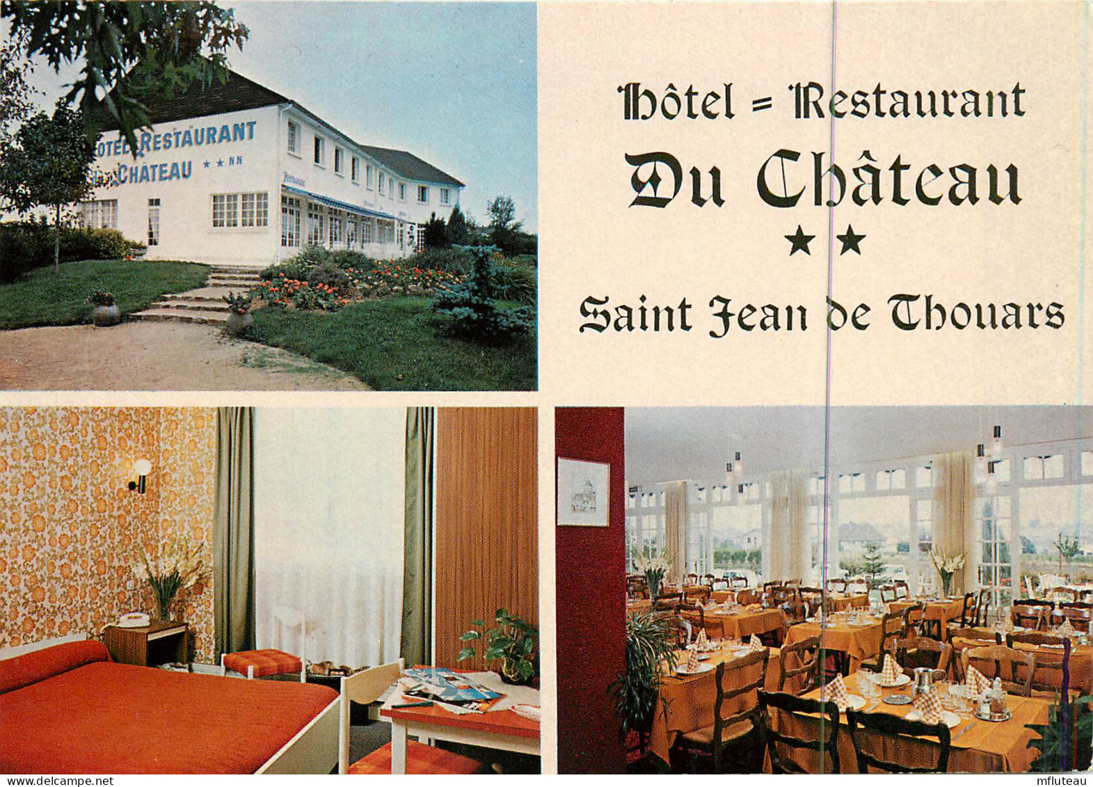 79* ST JEAN DE THOUERS  Multi Vues Hotel Du « chateau » (CPM 10x15cm)     RL18,1585 - Sonstige & Ohne Zuordnung