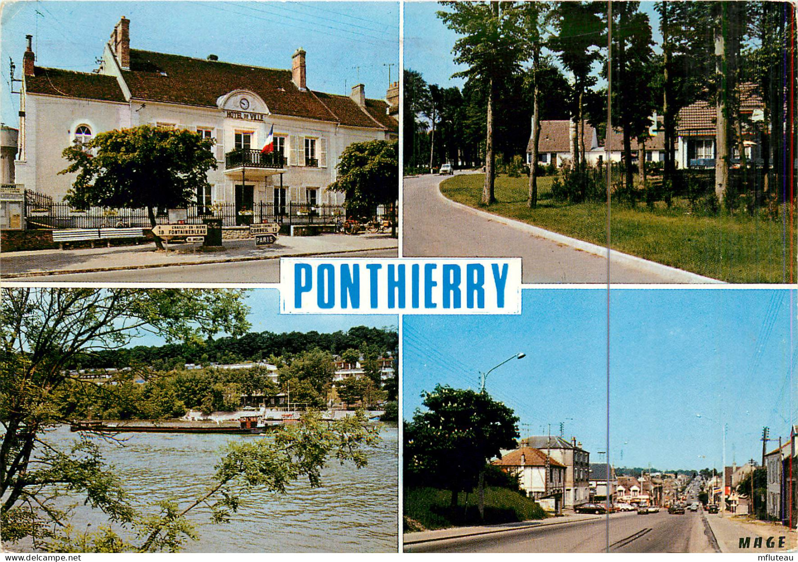 77* PONTHIERRY  Multi Vues  (CPM 10x15cm)     RL18,1467 - Saint Fargeau Ponthierry