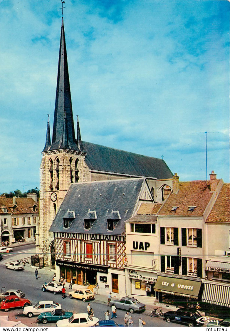 77* NEMOURSS  Eglise – Banque  (CPM 10x15cm)     RL18,1462 - Nemours