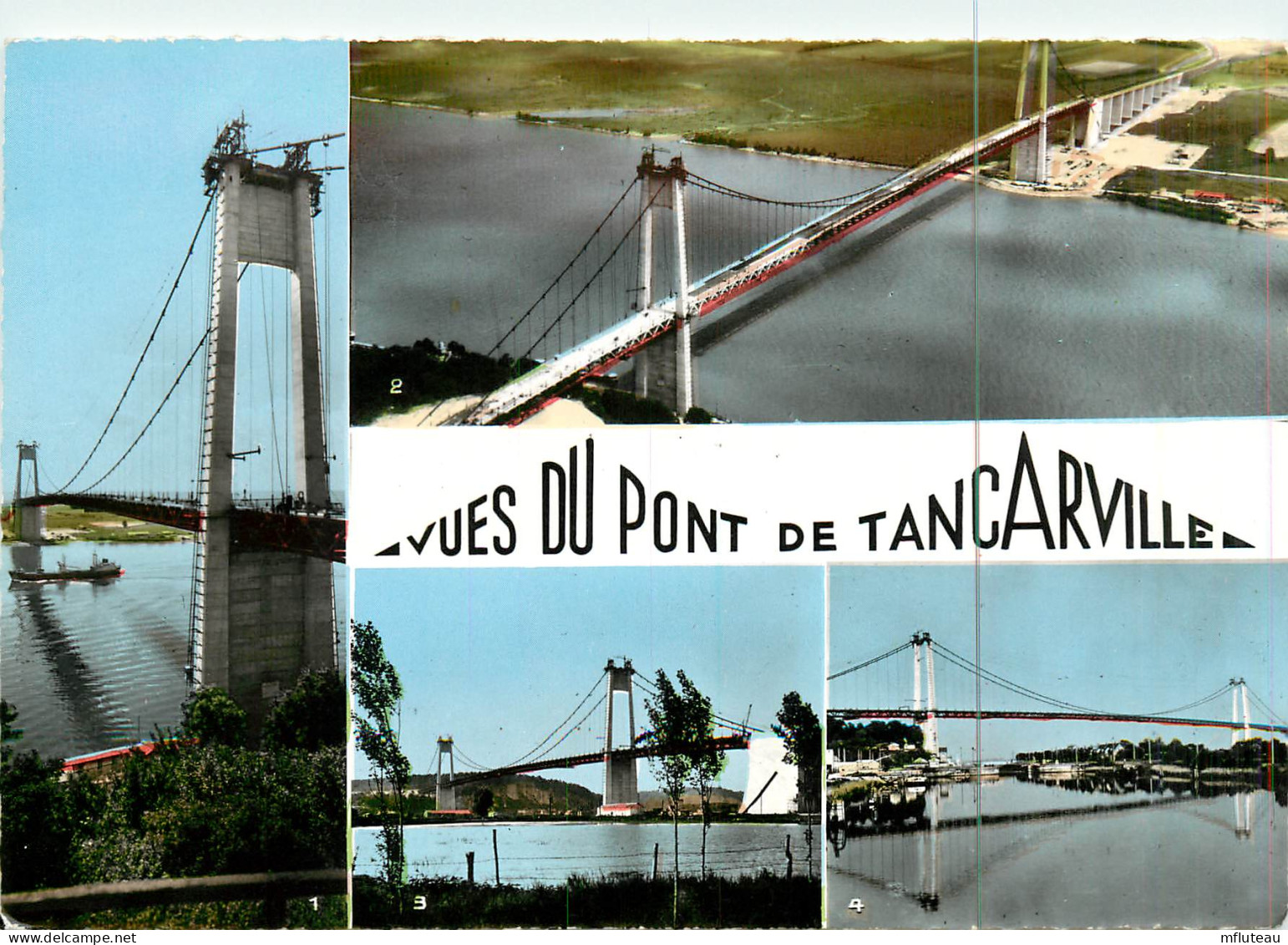 76* TANCARVILLE  Le Pont Multi Vues  (CPSM 10x15cm)     RL18,1351 - Tancarville