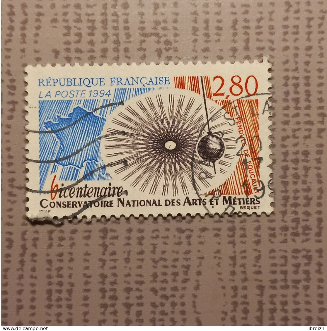 La Pendule De Foucault  N° 2904  Année 1994 - Used Stamps