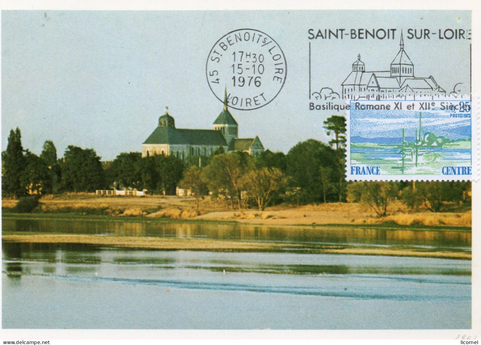 Carte  Maxi  1976 :st Benoit Sur Loire - 1970-1979