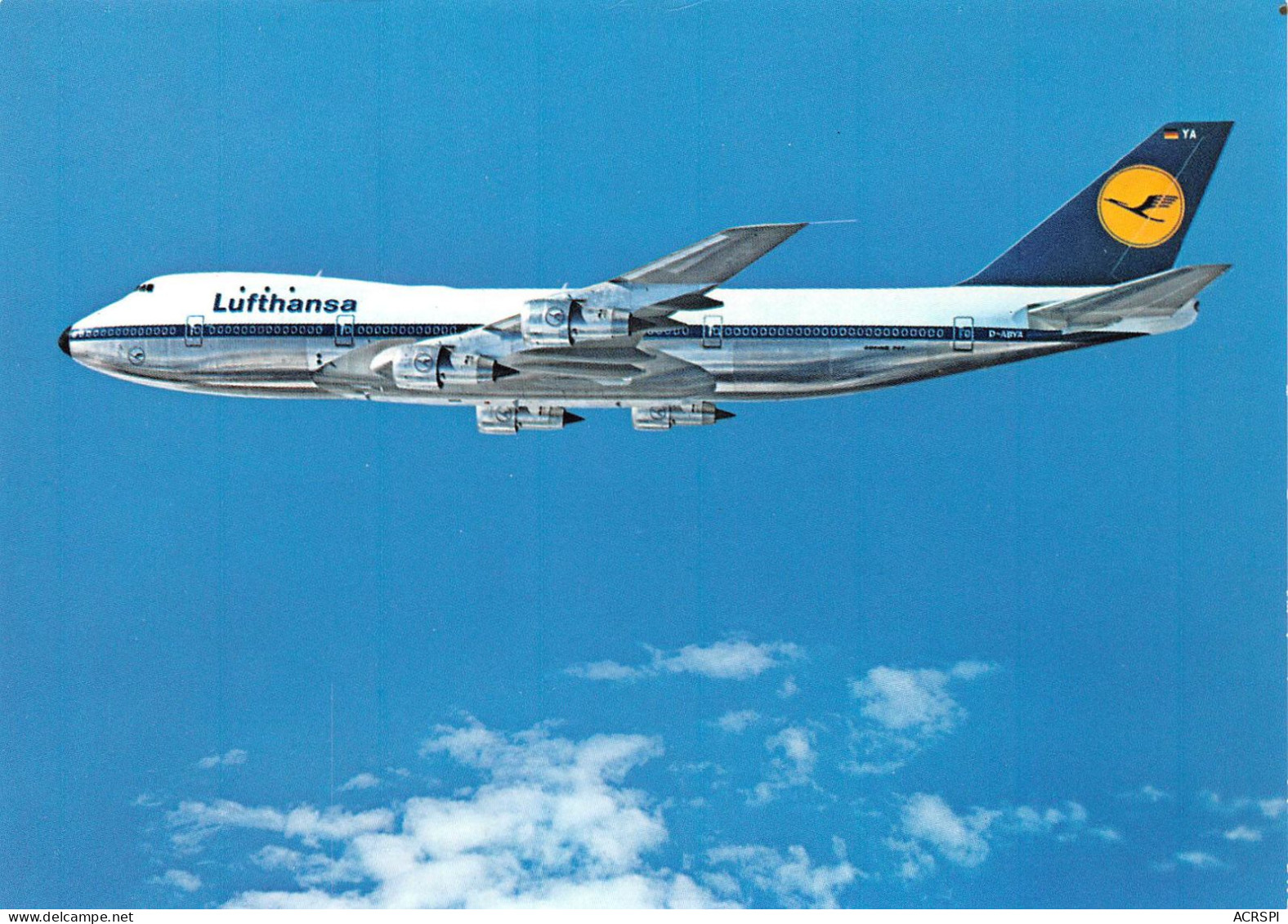 BOEING Jet 747 Lufthansa  Avion Aviation (scanR/V)   N°61  MR8006 - 1946-....: Moderne