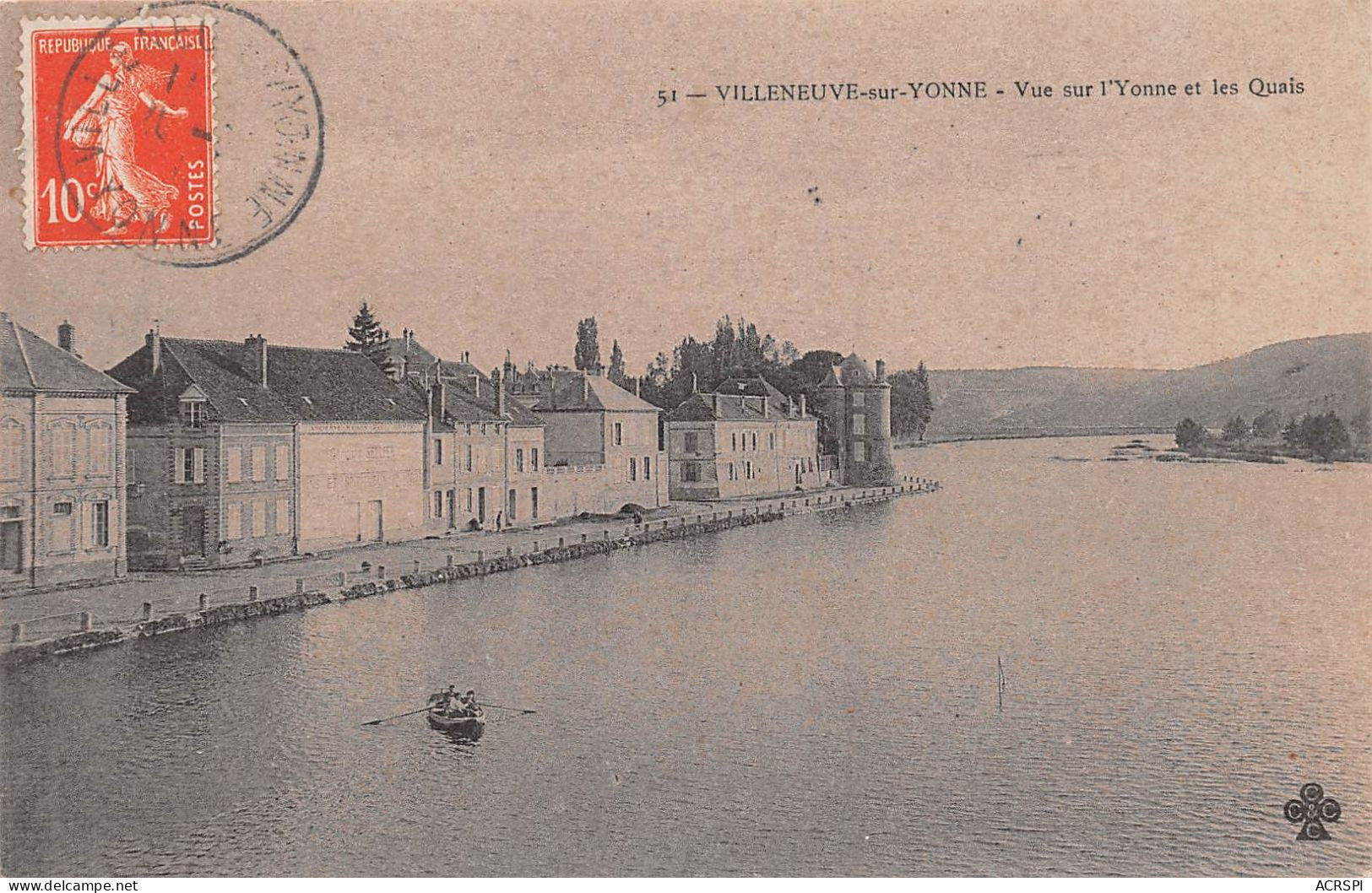 89  Villeneuve Sur Yonne Les Quais  (scanR/V)   N° 1 \MR8006 - Villeneuve-sur-Yonne