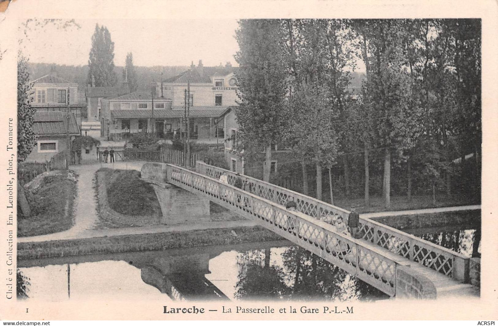89 Laroche-Saint-Cydroine La Passerelle Et La Gare  (scanR/V)  N° 18 \MR8005 - Laroche Saint Cydroine