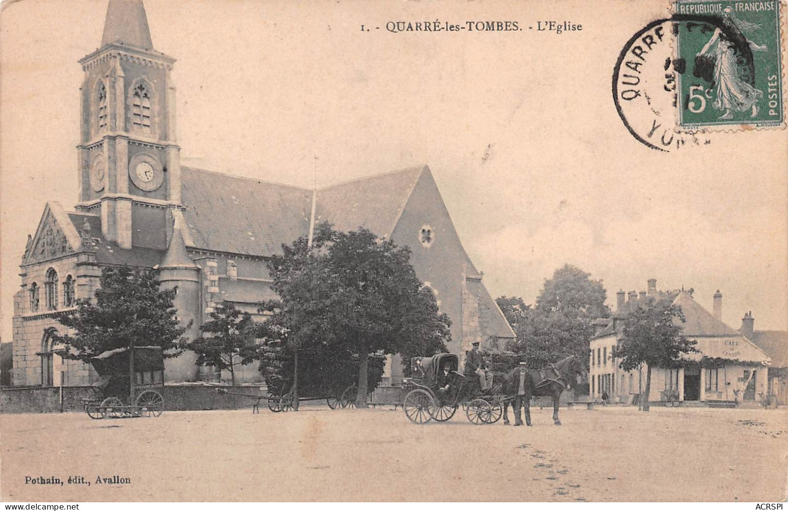 89 QUARRE-LES-TOMBES - L'église (scanR/V)  N° 15 \MR8005 - Quarre Les Tombes