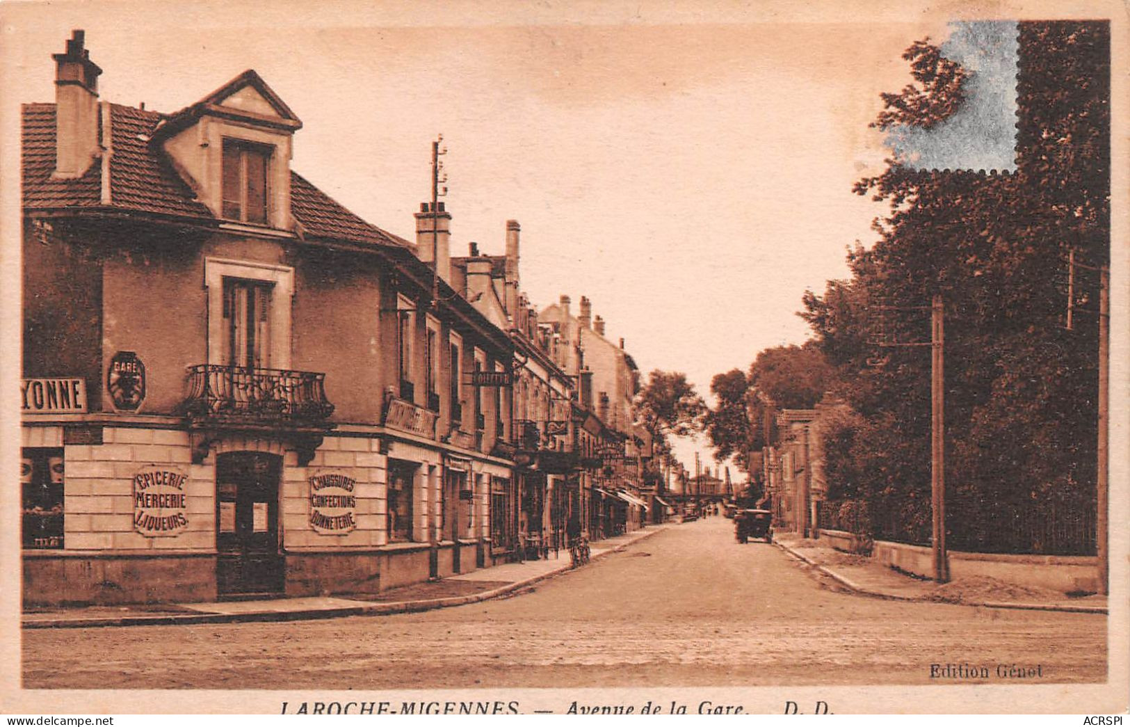 89 Laroche-Migennes établissement Comptoir De L'Yonne Epicerie Bonneterie Mercerie Liqueurs  (scanR/V)  N° 21 \MR8005 - Migennes