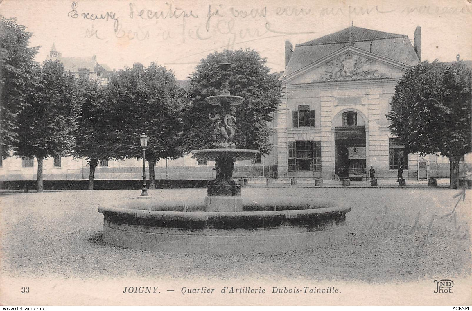 89 JOIGNY Le Quartier D'artillerie Dubois-Tainville  (Scan R/V) N° 1 \MR8004 - Joigny