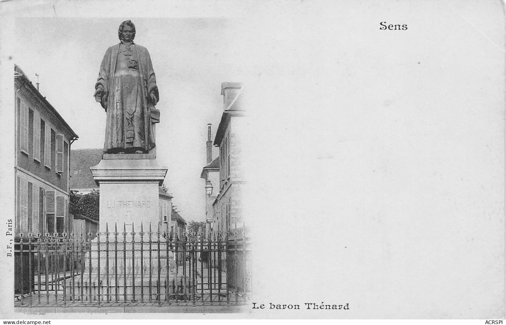 89 SENS  Sculpture Du Baron THENARD    (Scan R/V) N° 47 \MR8003 - Sens