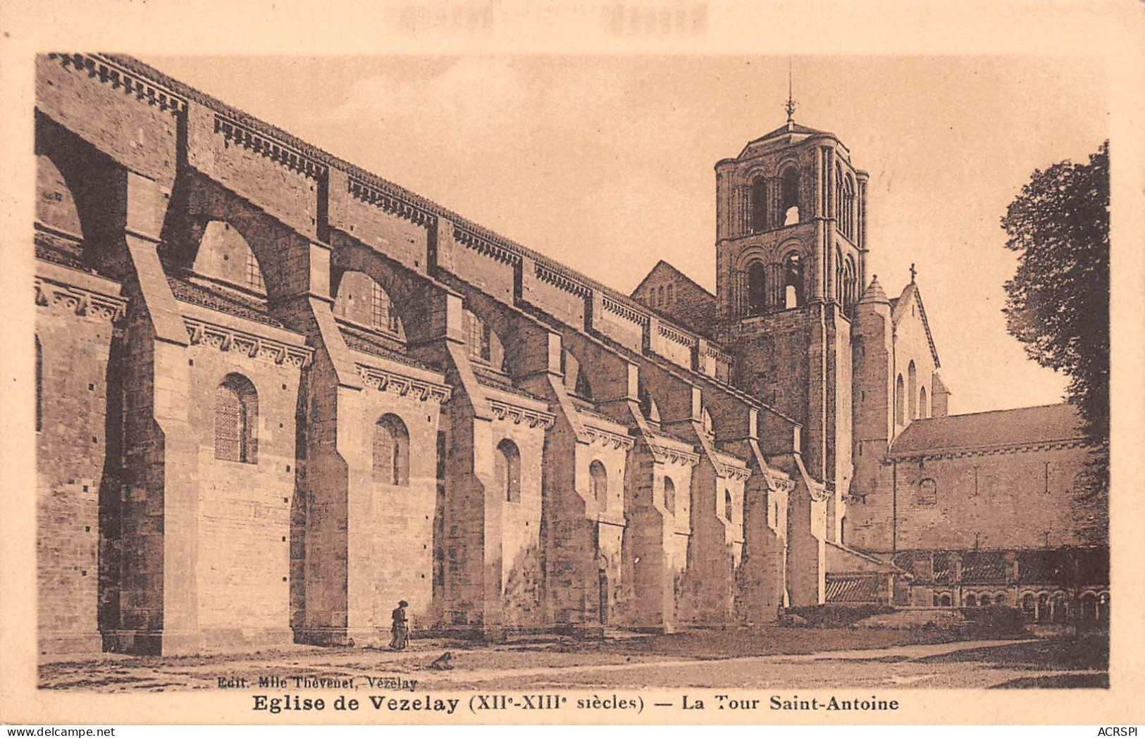 Vézelay  La Tour St Antoine De L'église  édition Mlle Thevenet  (Scan R/V) N° 26 \MR8003 - Vezelay