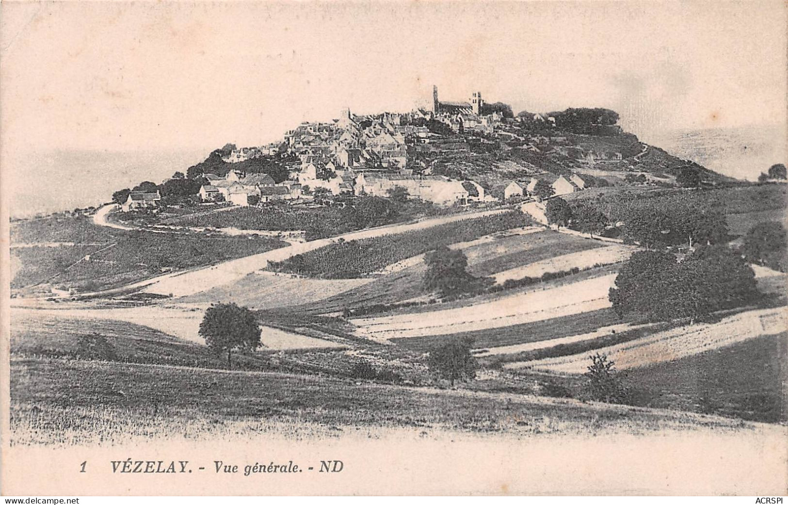 Vézelay   Vue Panoramique  édition N.D (Scan R/V) N° 16 \MR8003 - Vezelay