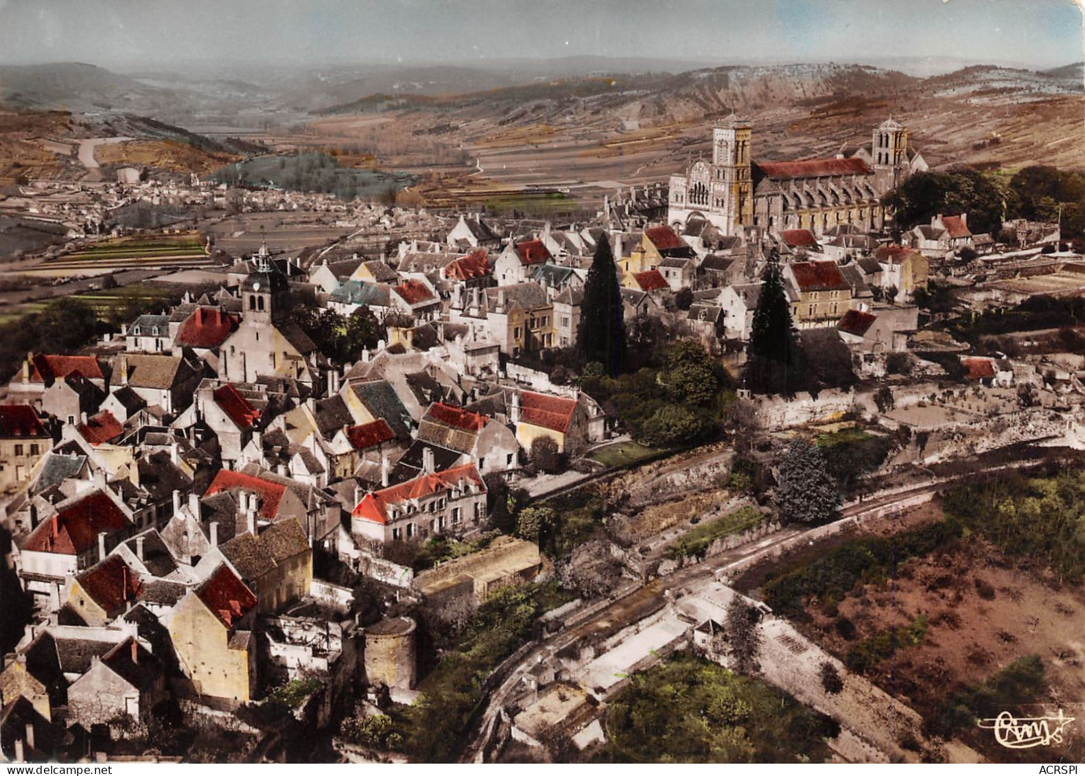 Vézelay Morvan  Vue Générale Aérienne édition CIM (Scan R/V) N° 11 \MR8003 - Vezelay