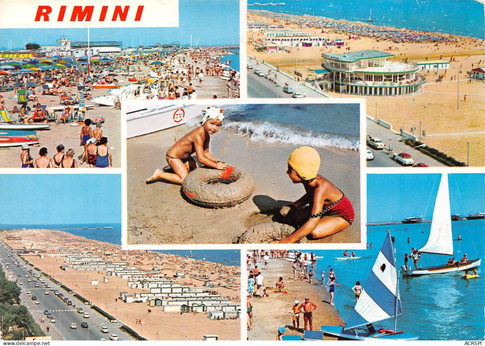 RIMINI  La Plage Italie ITALIA  (Scan R/V) N° 28 \MR8002 - Rimini