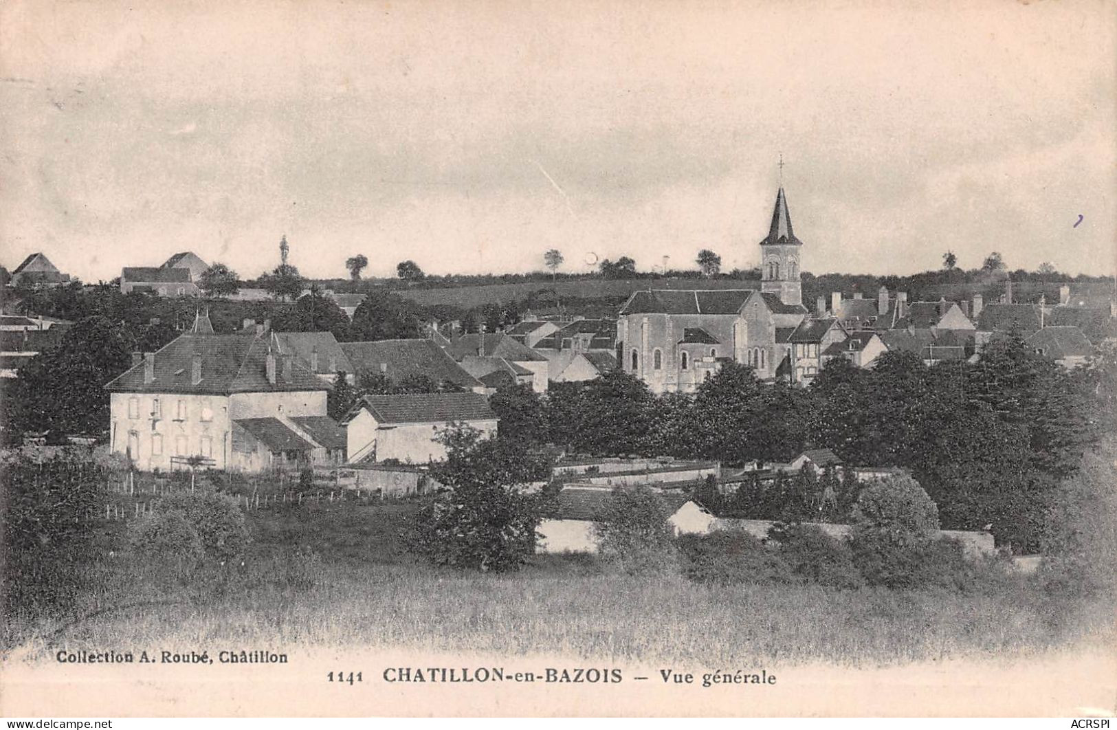 58 Châtillon-en-Bazois Vue Générale  éditions Roubé  (Scan R/V) N° 6 \MR8001 - Chatillon En Bazois