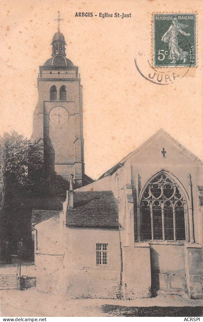 39 ARBOIS  église Saint Juste Le Clocher Et L'Abside  édition  (Scan R/V) N° 24 \MR8000 - Arbois