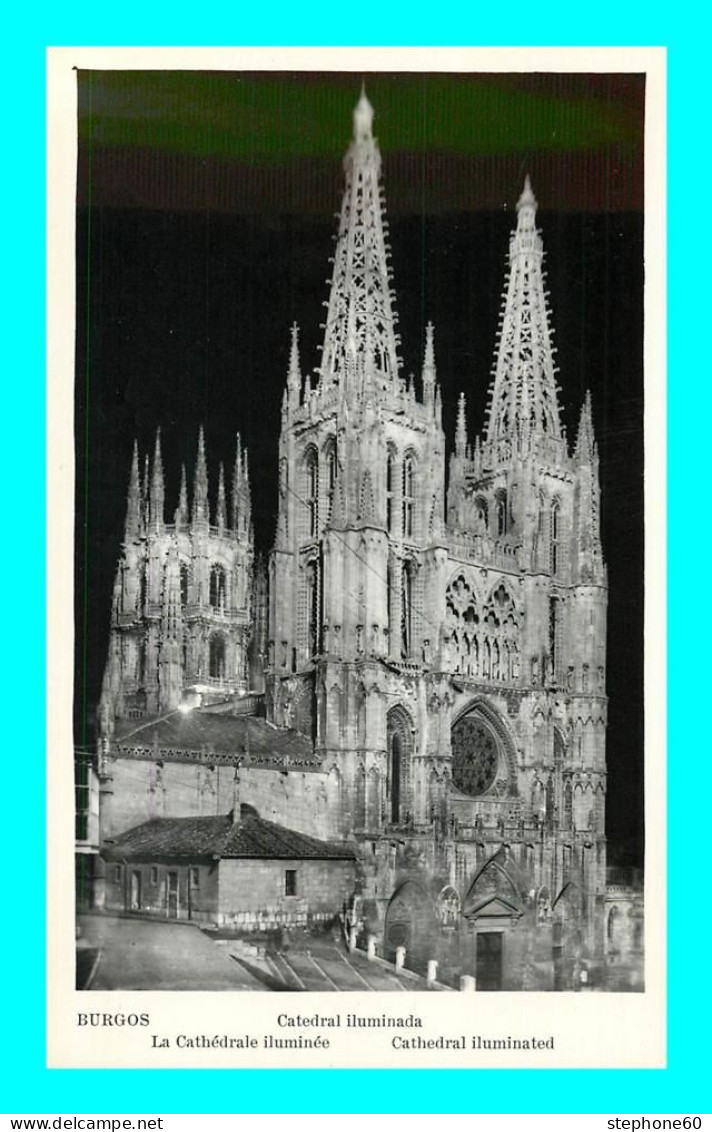 A902 / 631 Espagne BURGOS Cathedrale Illuminée - Burgos