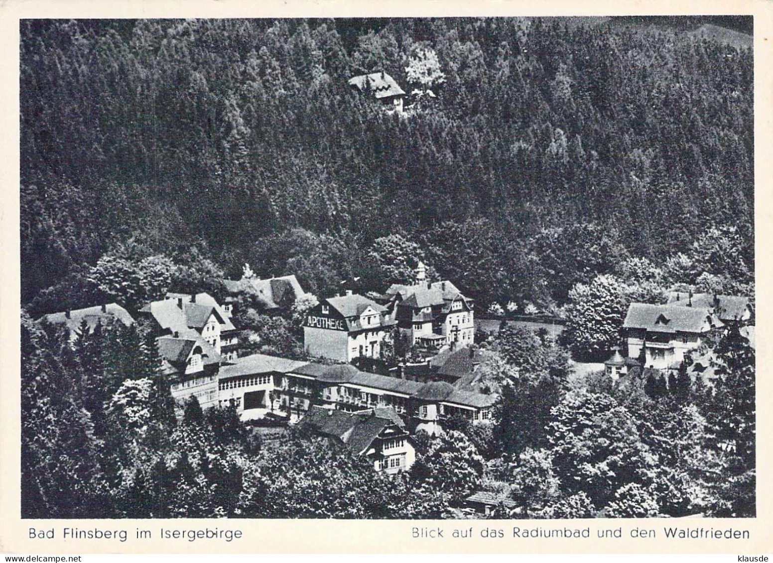 Bad Flinsberg I.Isergebirge - Bl.auf Radiumbad Und Waldfrieden Gel.1943 - Boehmen Und Maehren