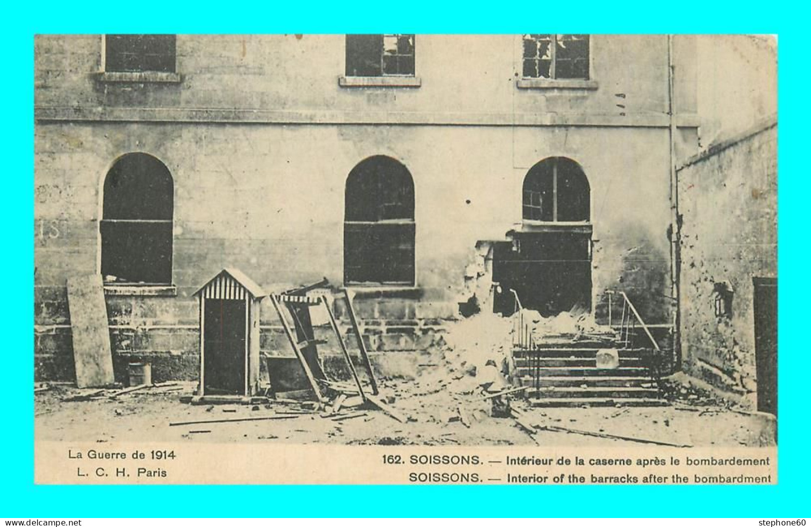 A903 / 419 02 - SOISSONS Interieur De La Caserne Apres Le Bombardement - Guerre 1914 - Soissons