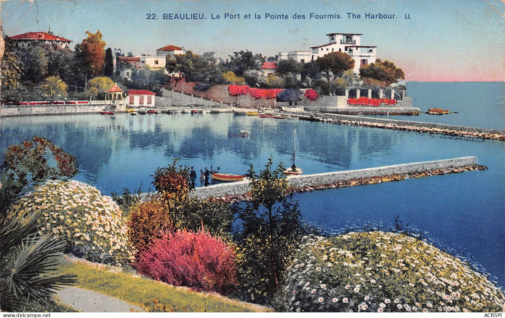 06  BEAULIEU SUR MER  Le Port Et La Pointe Des Fourmis  (Scan R/V) N° 68 \MR8015 - Beaulieu-sur-Mer