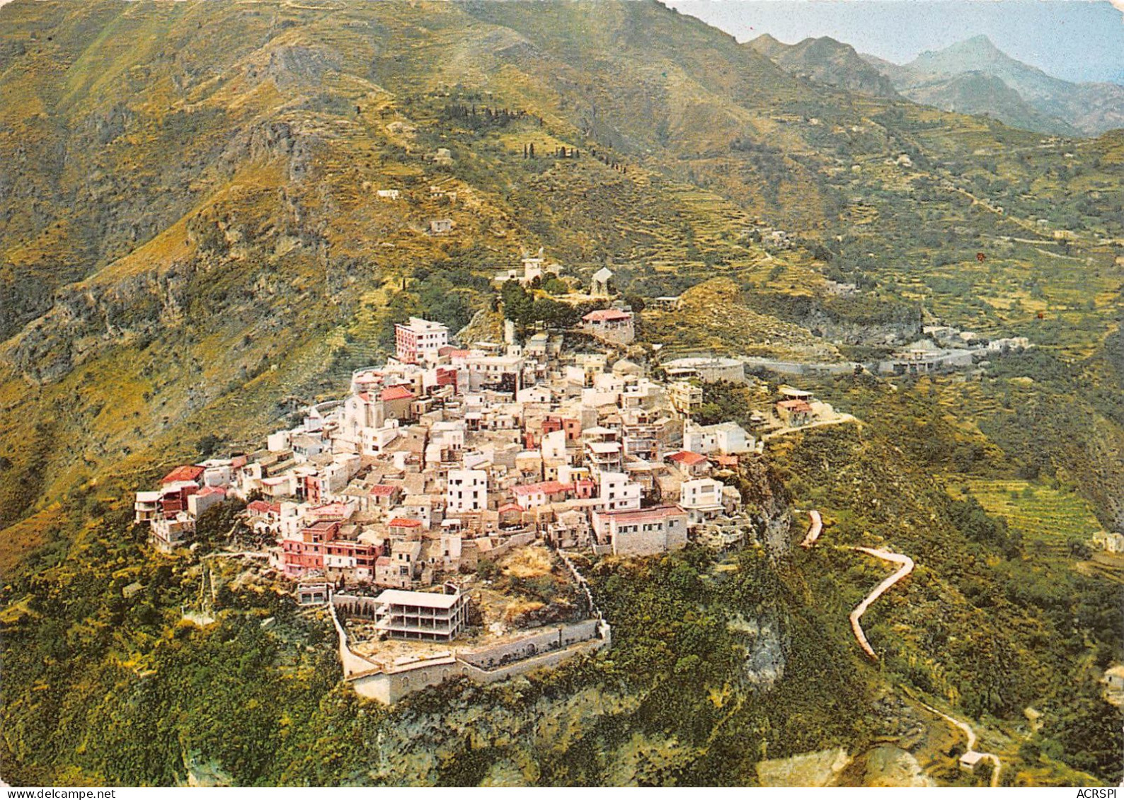 Castelmola Sicile Village Au-dessus De Taormina Panorama Aero Vue Aérienne (scanR/V)   N° 58   MR8009 - Andere & Zonder Classificatie