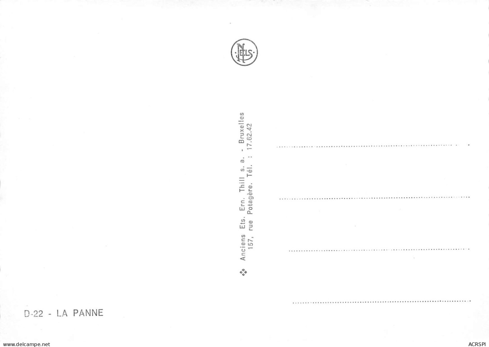 La Panne DE PANNE Belgique  (scanR/V)   N° 29  MR8009 - Andere & Zonder Classificatie