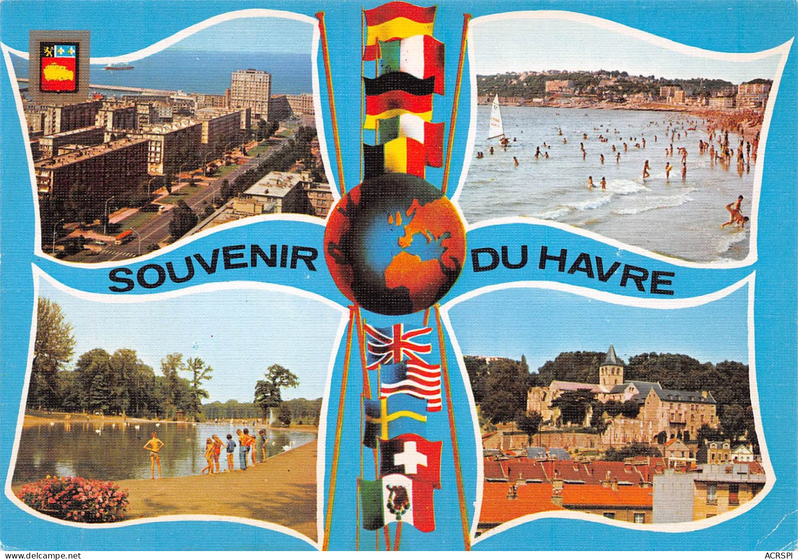 76 LE HAVRE  Multivue De La Ville SOUVENIR  (scanR/V)   N° 60  MR8007 - Harbour