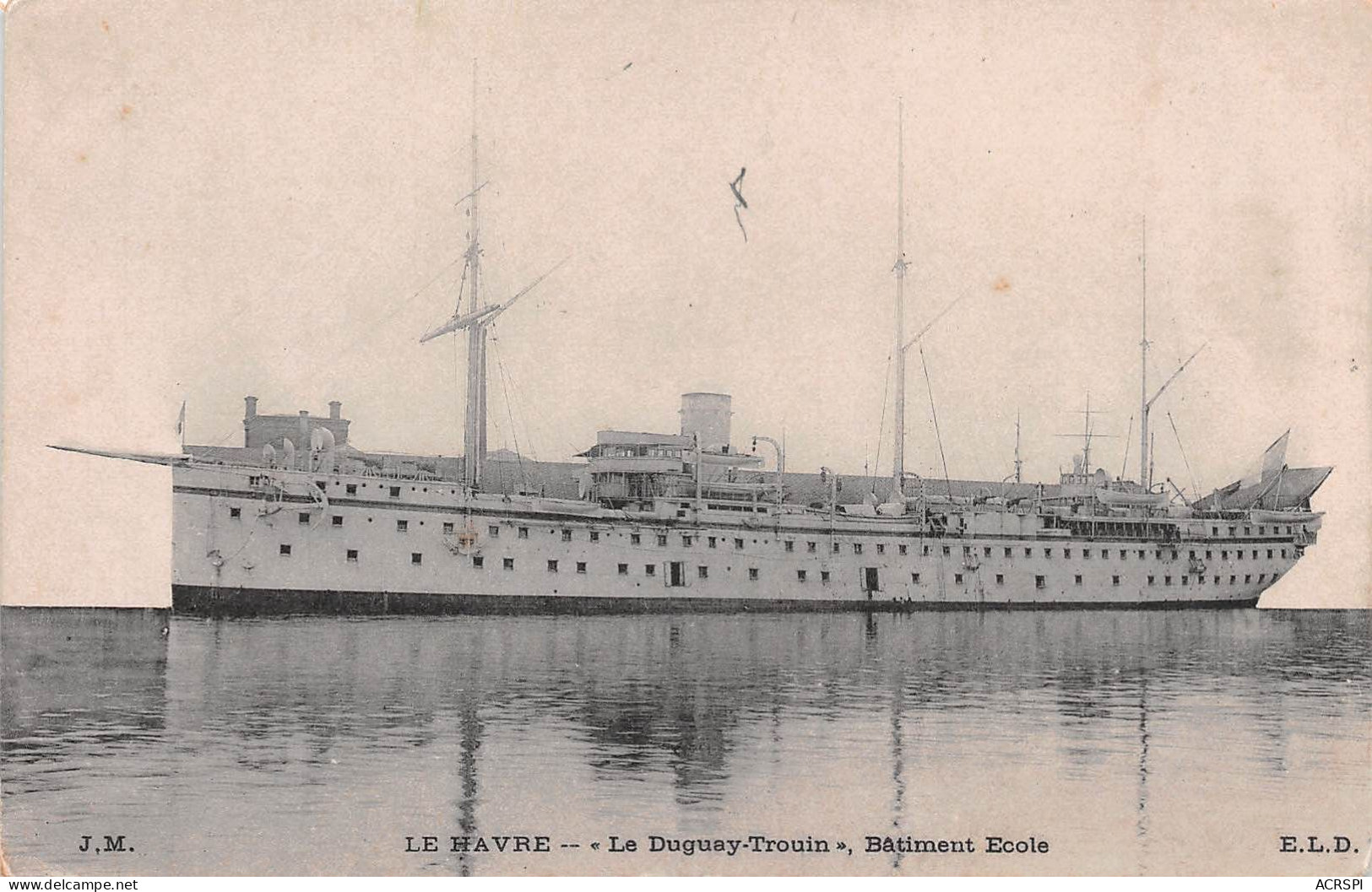 76 LE HAVRE  Batiment  école Le DUGUAY-TROUIN  Bateau   (scanR/V)   N° 49  MR8007 - Harbour