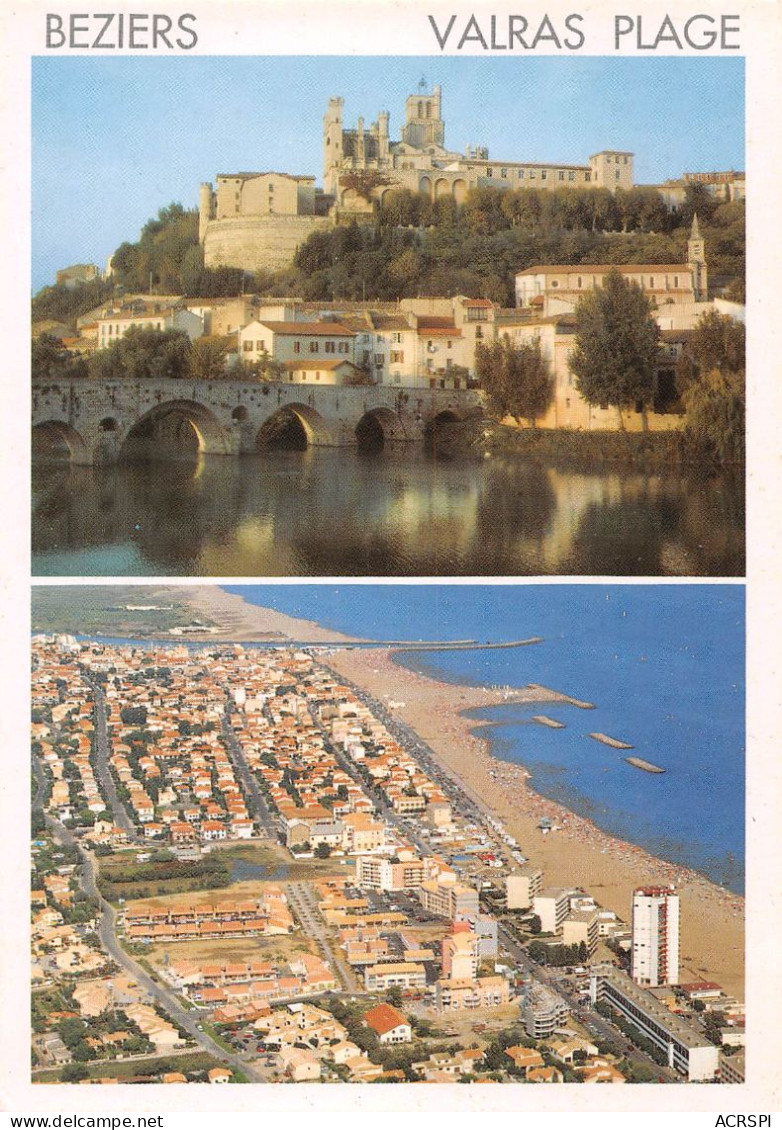 34  BEZIERS Et Valras Plage      (Scan R/V) N°   35   \MR8022 - Beziers