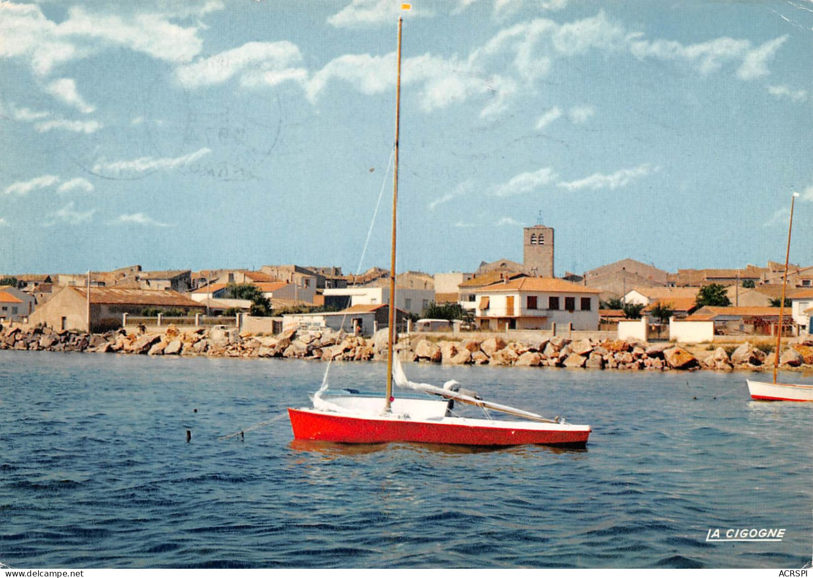 34  MEZE  Dériveur Et Chapelle Des Pénitants      (Scan R/V) N°   46    \MR8021 - Mèze