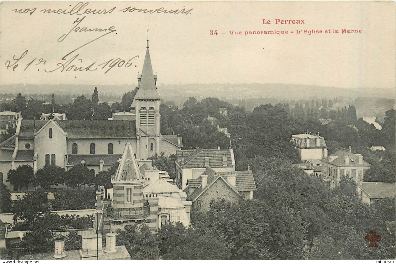 94* LE PERREUX   Vue Generale -  L Eglise RL29,0472 - Le Perreux Sur Marne