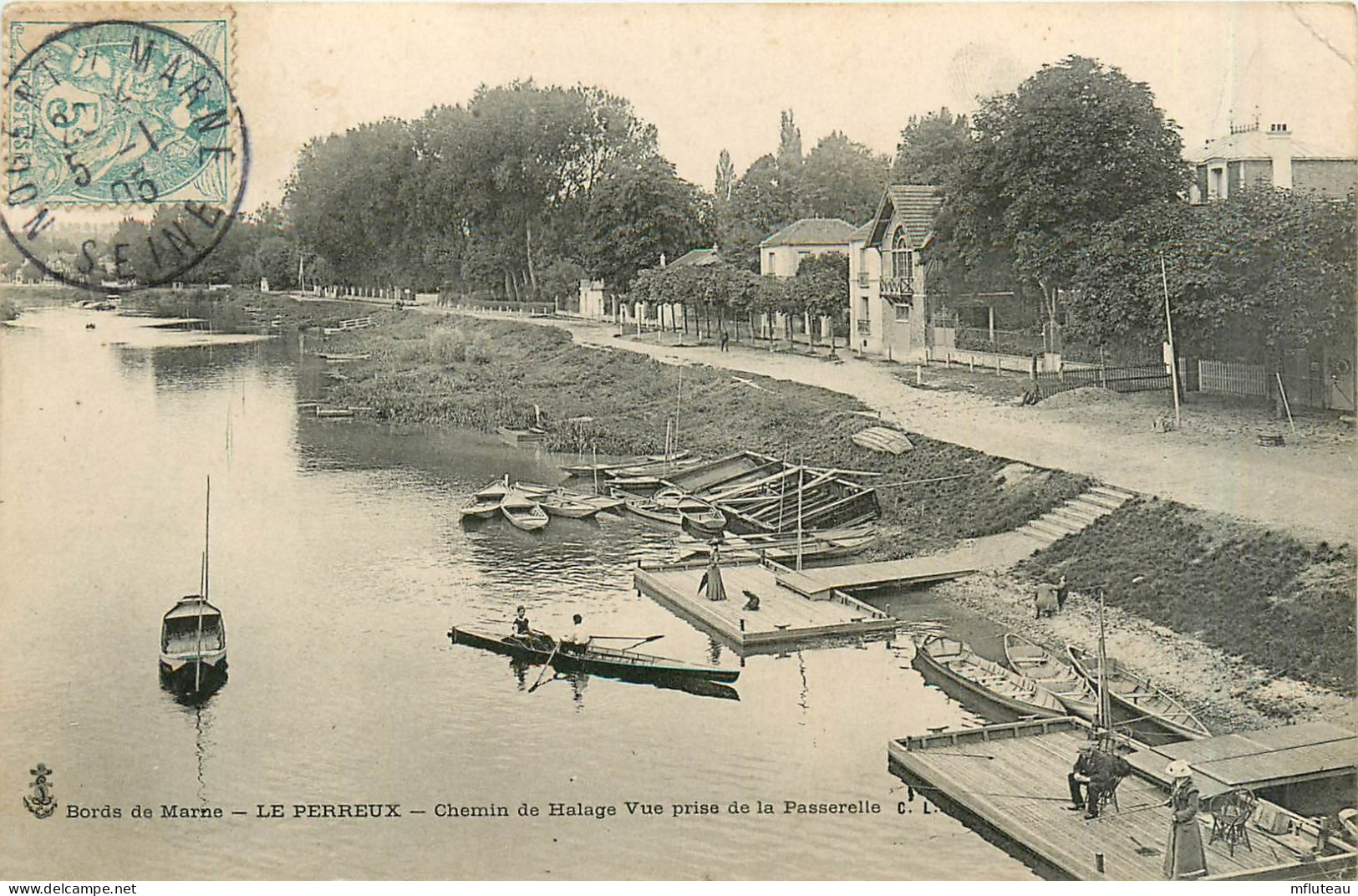 94* LE PERREUX Chemin De  Halage Pris De La Passerelle    RL29,0439 - Le Perreux Sur Marne