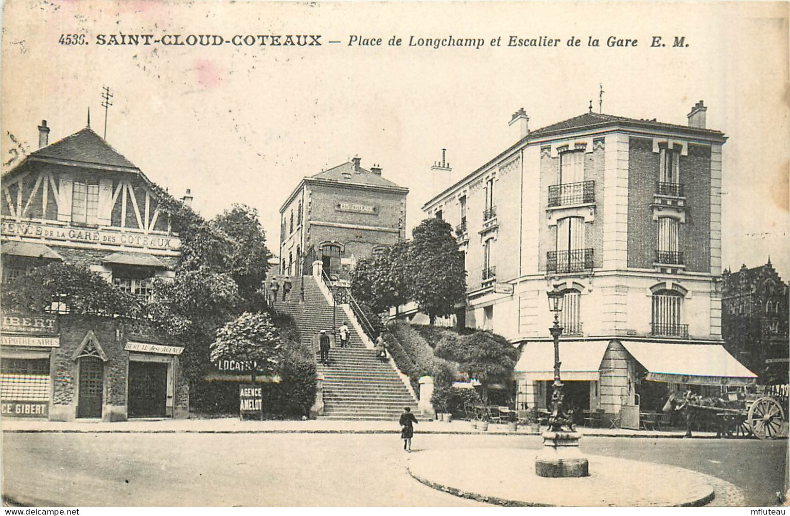 92* ST CLOUD COTEAUX   Place De Longchamp – Escalier          RL29,0106 - Saint Cloud