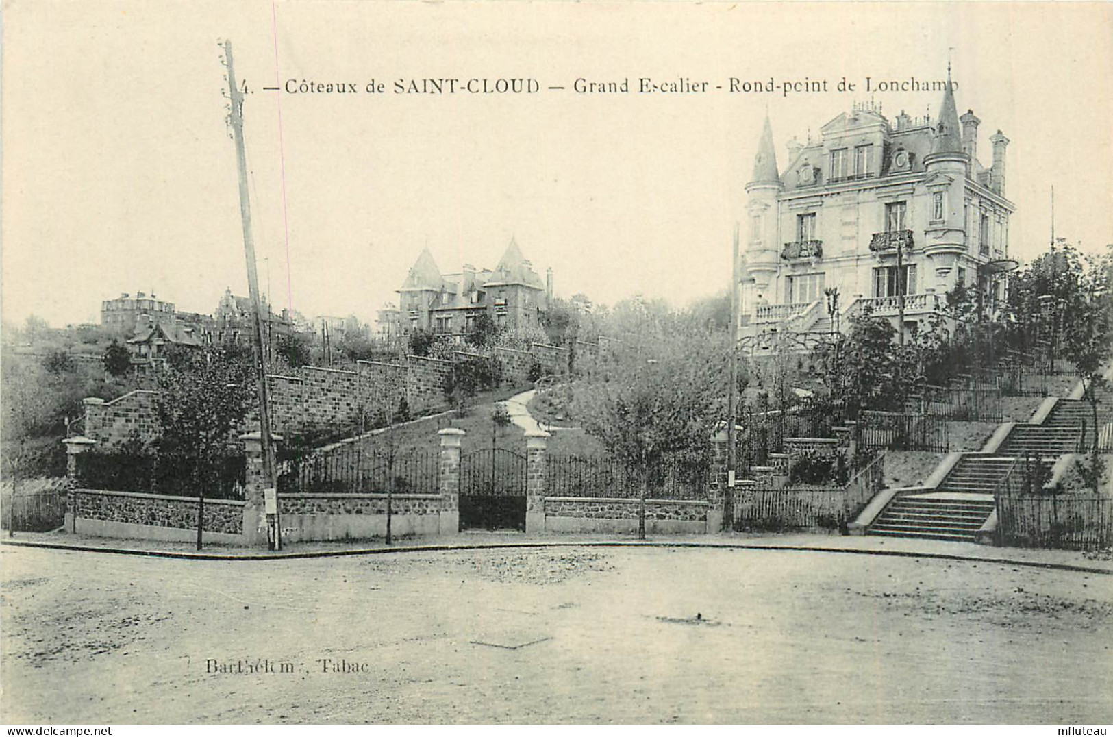 92* ST CLOUD Escalier – Rond Point De Longchamps         RL29,0091 - Saint Cloud