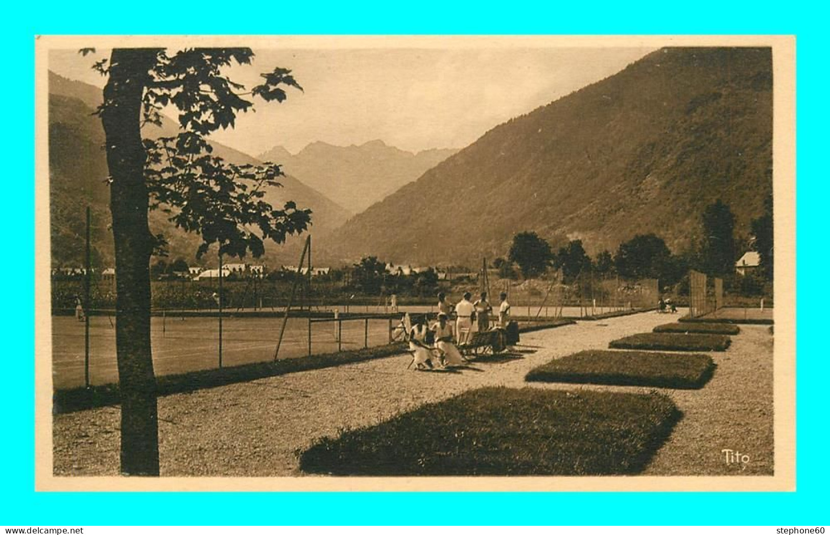 A898 / 005 31 - LUCHON Vue Prise Des Tennis Sur Le Massif De Vénasque - Luchon