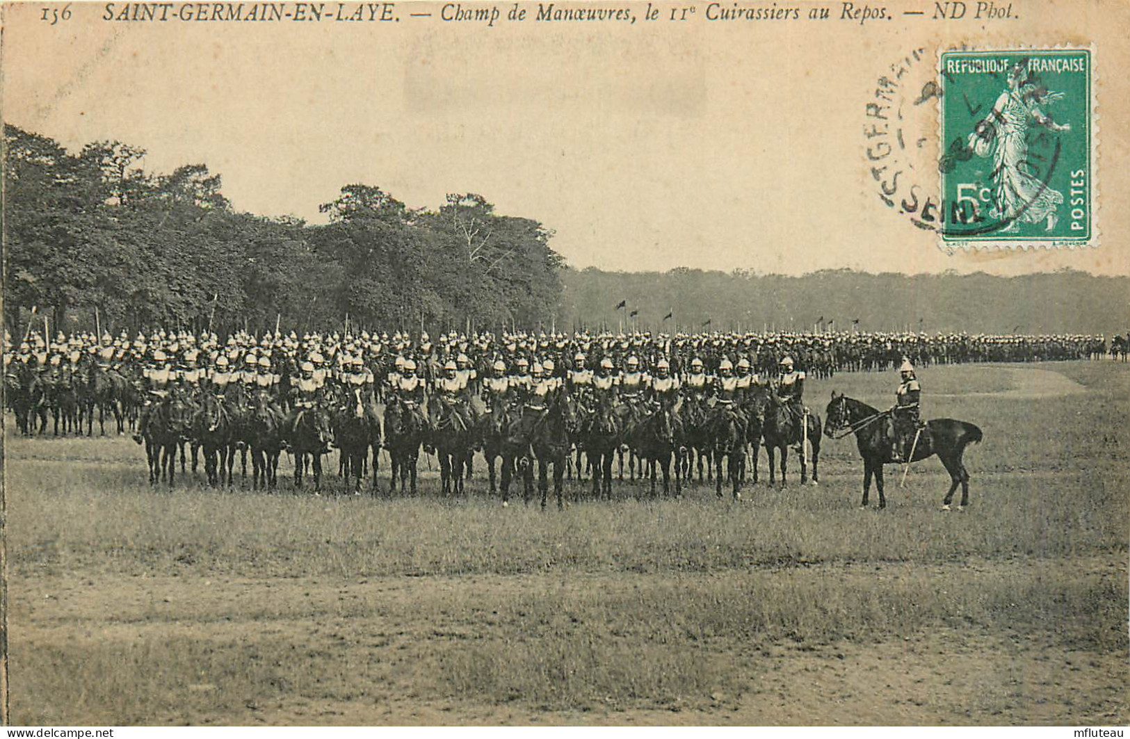 78* ST GERMAIN EN LAYE       Champ De Manœuvre -  11e Cuirassiers    RL29,0066 - Manoeuvres