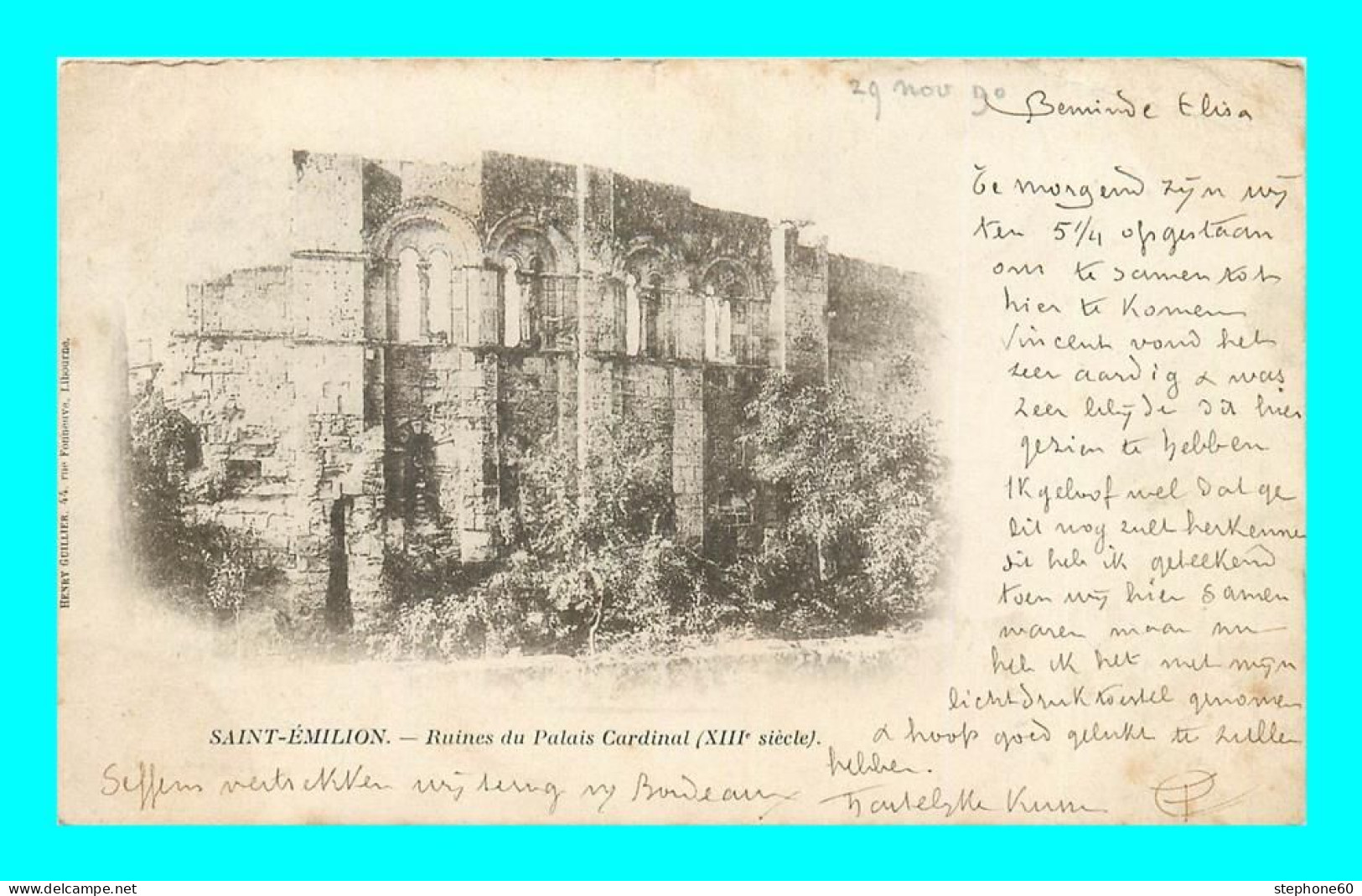 A899 / 307 33 - SAINT EMILION Ruines Du Palais Cardinal - Saint-Emilion