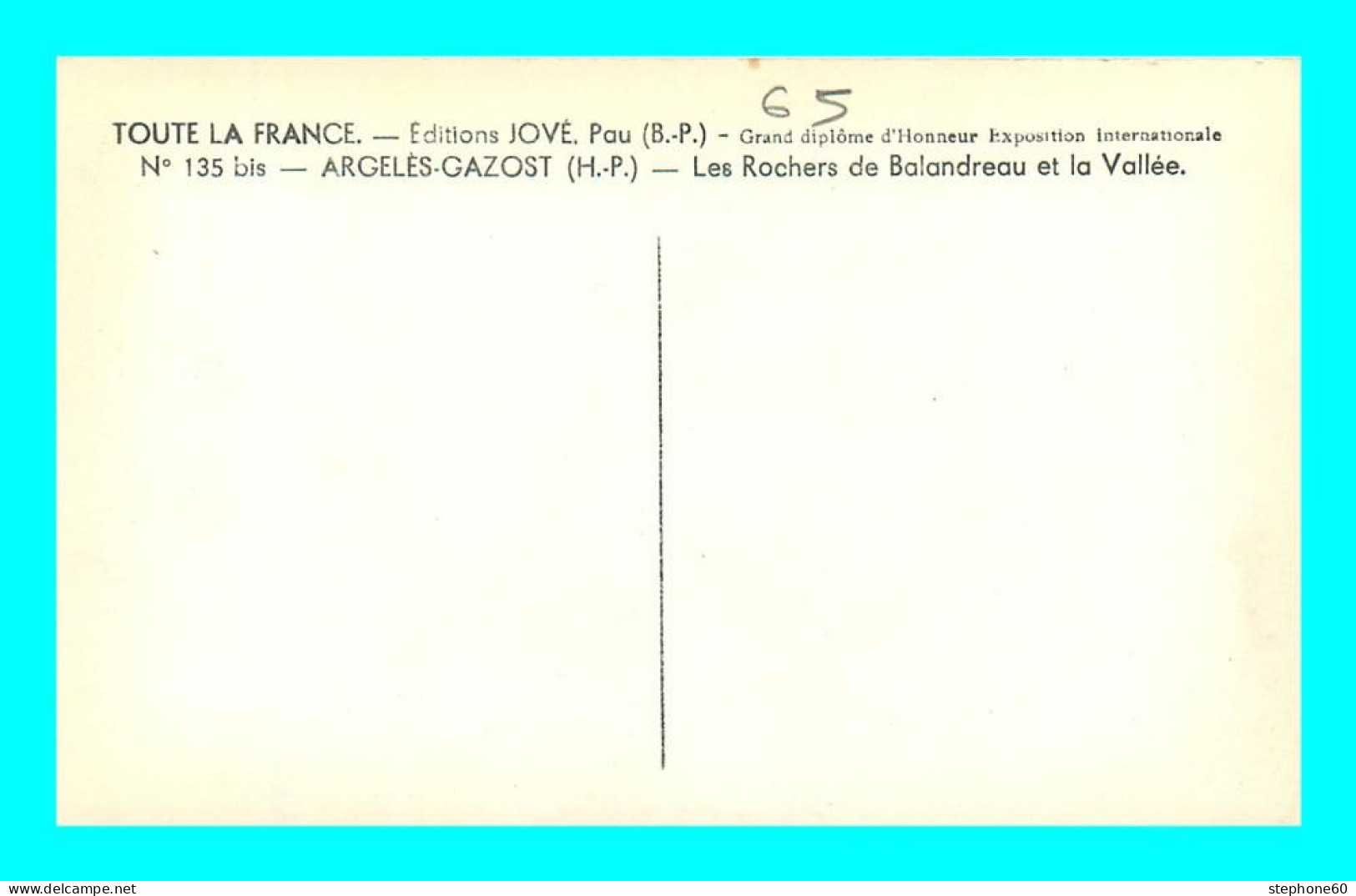 A899 / 365 65 - ARGELES GAZOST Rochers De Balandreau Et La Vallée - Argeles Gazost