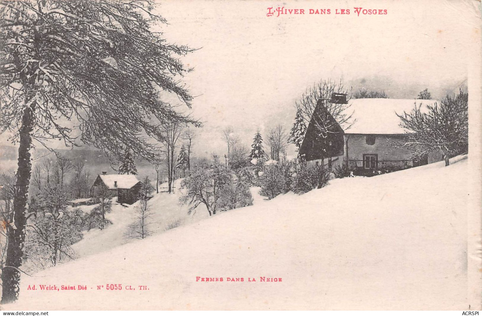 88  Fermes Dans La Neige Saint-Die  (Scan R/V) N°    64     \MR8033 - Saint Die