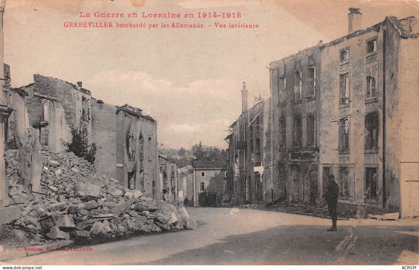 54  Gerbeviller La Martyre  Vue Intérieure Du Centre Ville  Guerre De 1914-15     (Scan R/V) N°   40    \MR8032 - Gerbeviller